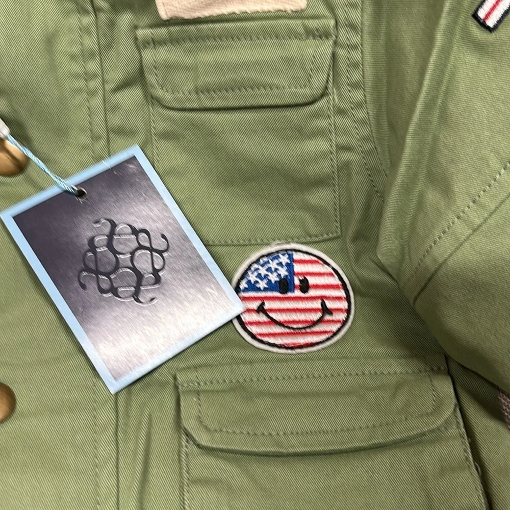 Andy & Evan Andy & Evan Baby Boys Military Patchwork Jacket - Infant